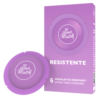 Resistente - Strong Condoms - 6 Pieces