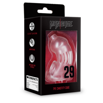 Model 29 - TPE Chastity Cage - Transparent