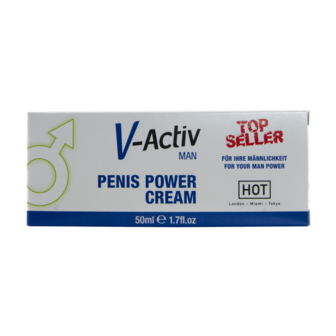 V-Activ - Penis Power Cream for Men - 2 fl oz / 50 ml