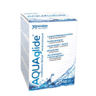 AQUAglide Neutral - Waterbased Anal Lubricant - Enkele Porties - 50 Stuks &aacute; 0.1 fl oz / 3 ml