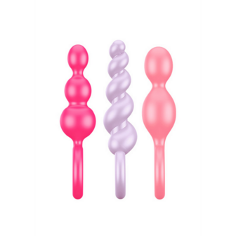 Booty Call - Butt Plug Set 3 Pcs - Pink/Purple/Red