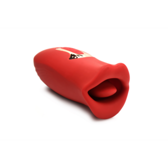 Kiss and Tell - Silicone Kissing and Vibrating Clitoral Stimulator - Red