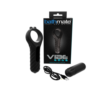 Vibe - Edge - Vibrating Cockring and Bullet - Black