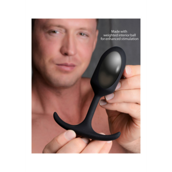 Premium Silicone Weighted Anal Plug - Medium