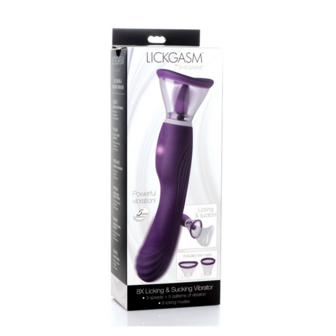 Lickgasm - 8x Licking and Sucking Vibrator - Purple