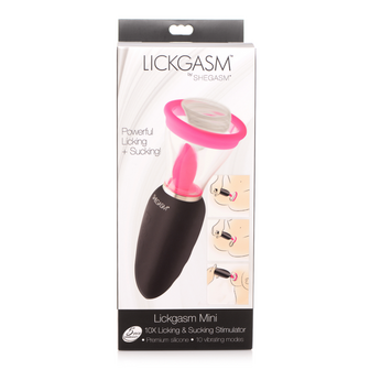 Lickgasm Mini - 10x Licking and Sucking Stimulator - Pink