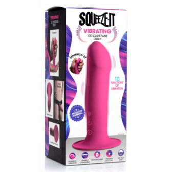 Squeezable Vibrating Dildo