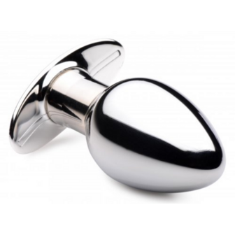 Chrome Blast - Rechargeable Butt Plug - Large