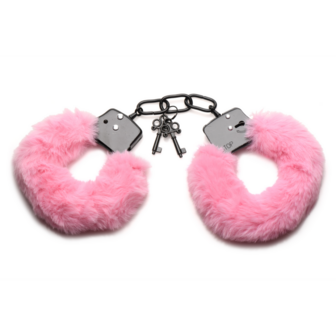 Cuffed in Fur - Furry Handcuffs - Roze