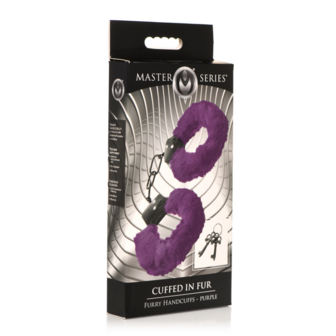 Cuffed in Fur - Furry Handcuffs - Purple