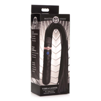 Vibra-Lasher - Vibrerende Silicone Dildo Flogger