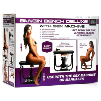 Deluxe Bangin&#039; Bench met Sex Machine - Zwart