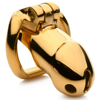 Midas Locking Chastity Cage - 18K Gold-Plated - Gold