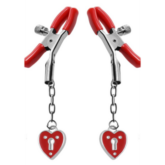 Charmed Heart Padlock - Nipple Clamps