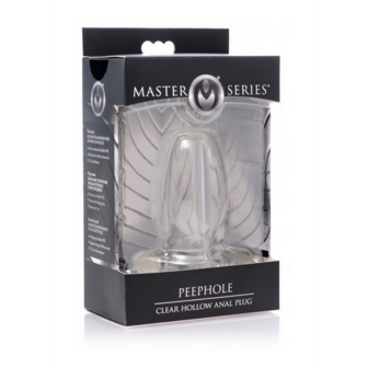 PeepHole - Transparent Hollow Anal Plug - Small