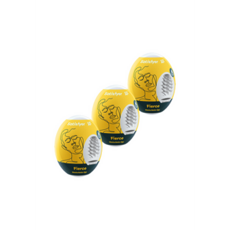 Fierce - Masturbator Egg Set - 3 Pieces - Yellow