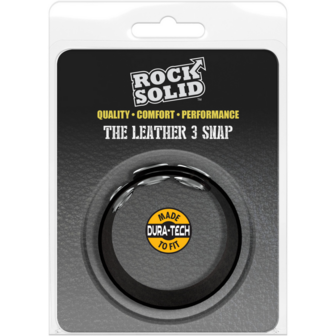 The Leather 3 Snap - Leather Cockring