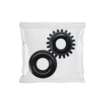 2 Pack C-Ring Set - Clambowl 50 Pieces - Black