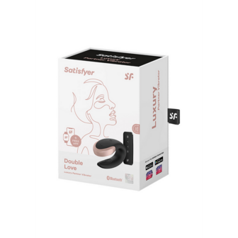 Double Love - Luxury Partner Vibrator - Black