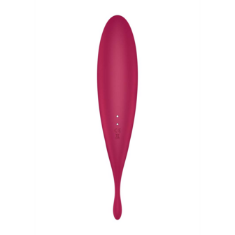 Twirling Pro - Tip Vibrator with App - Dark Red