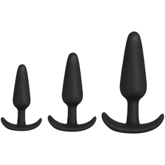 Tush Trainer - 3 Piece Silicone Set - Black