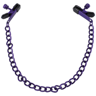 Chained Up - Nipple Clamps - Purple