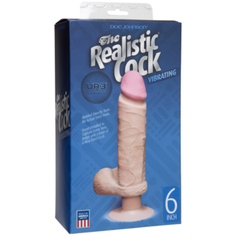 Vibrating Dildo with Balls - 6 / 15 cm