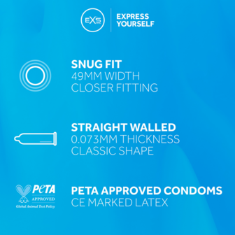 EXS Snug Fit - Condoms - 12 Pieces