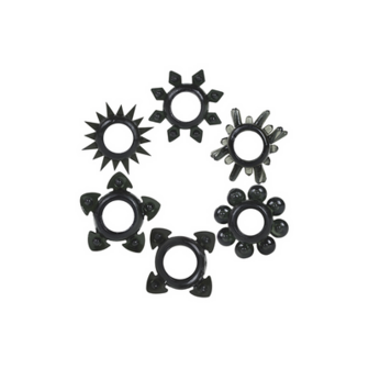 Tower Of Power - Cockring Set - 6 Pieces