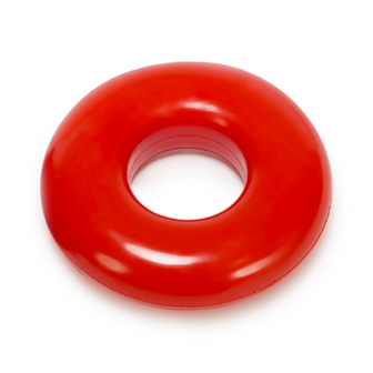 Do-Nut-2 - Jelly Cockring met Platte Binnenkamer - Rood