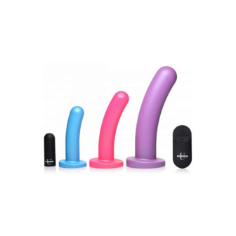 Triple Peg - Vibrierende Siliconen Dildo Set met Afstandsbediening