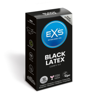 EXS Black Latex - Condoms - 12 Stuks