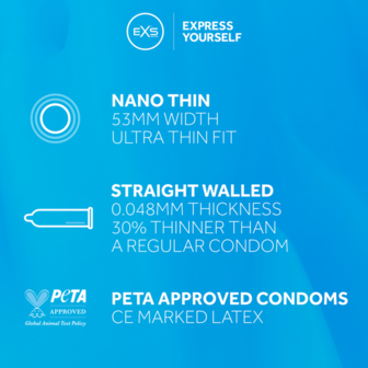 EXS Nano Thin - Condoms - 12 Stuks