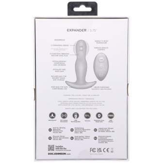 Expander - Silicone Anale Plug met Afstandsbediening