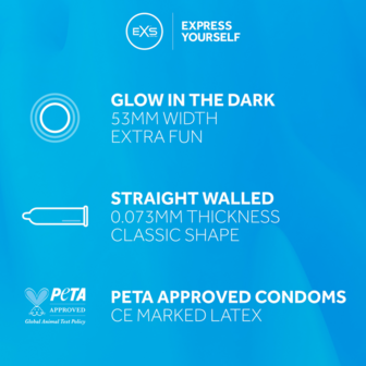 EXS Glowing - Condoms - 100 Stuks