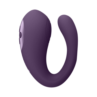 Yoko - Triple Action Vibrator Dual Prongs met Clitoral Pulse Wave