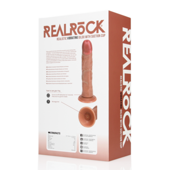 Vibrerende Regular Curved Cock - 8 / 20,5 cm - Tan