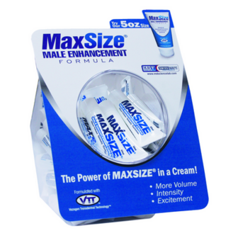 MAX Size - Enhancement Creme voor Mannen - 0,3 fl oz / 10ml - Fishbowl - 50 Stuks