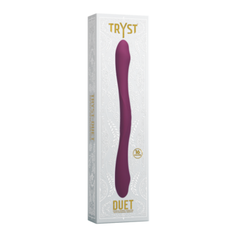 Duet - Dubbel Eind Vibrator met Draadloze Afstandsbediening - Berry