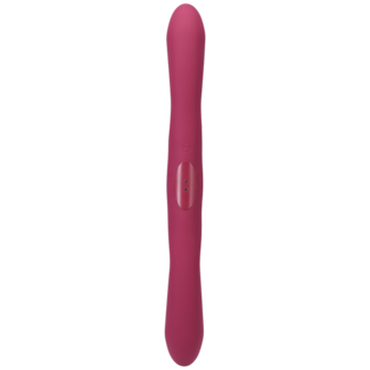 Duet - Dubbel Eind Vibrator met Draadloze Afstandsbediening - Berry