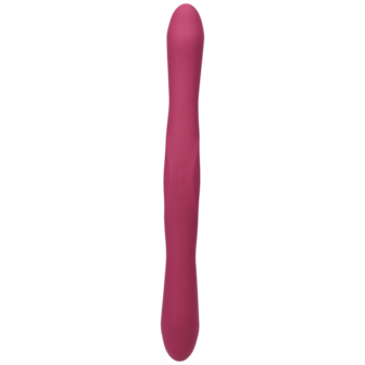 Duet - Dubbel Eind Vibrator met Draadloze Afstandsbediening - Berry