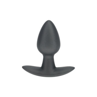 Zachte Siliconen Anale Plug - Klein - 2,6 / 6,5 cm - Gunmetal