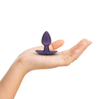 Zachte Silicone Anale Plug - Klein - 6,5 cm - Metallic Paars