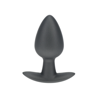 Zachte Siliconen Anale Plug - Medium - 3,1 / 7,9 cm - Gunmetal