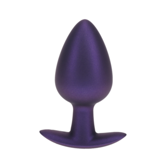 Zachte Siliconen Anale Plug - Groot - 3,5 / 8,9 cm - Metallic Paars