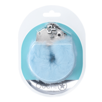 Zware Fluffy Handboeien - Poederblauw