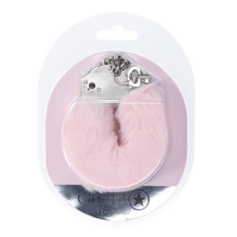 Zware Fluffy Handboeien - Poederroze