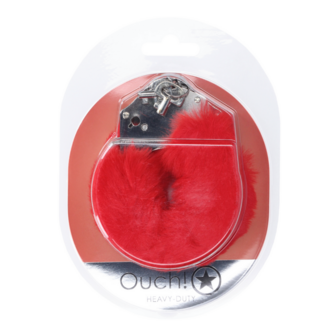 Zware Fluffy Handboeien - Rood