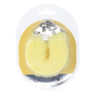 Zware Fluffy Handboeien - Geel
