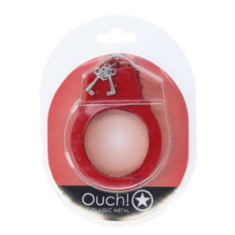Classic metalen handboeien - Rood